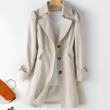 Hana - Zeitgemäßer, mittellanger Damen-Trenchcoat