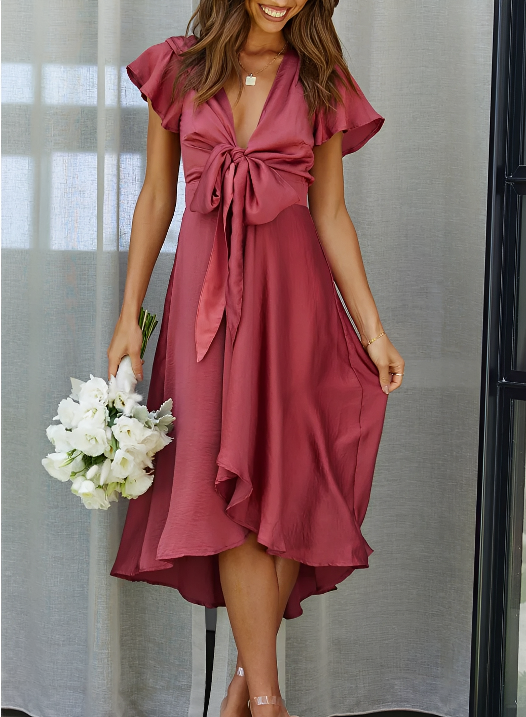 Ellia - Schickes und asymmetrisches Kleid für Frauen