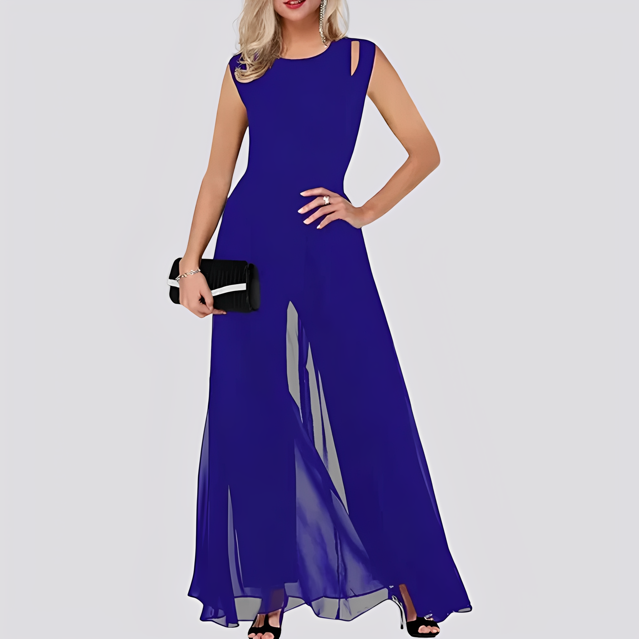 Cassie - Stilvoller ärmelloser Damen-Jumpsuit