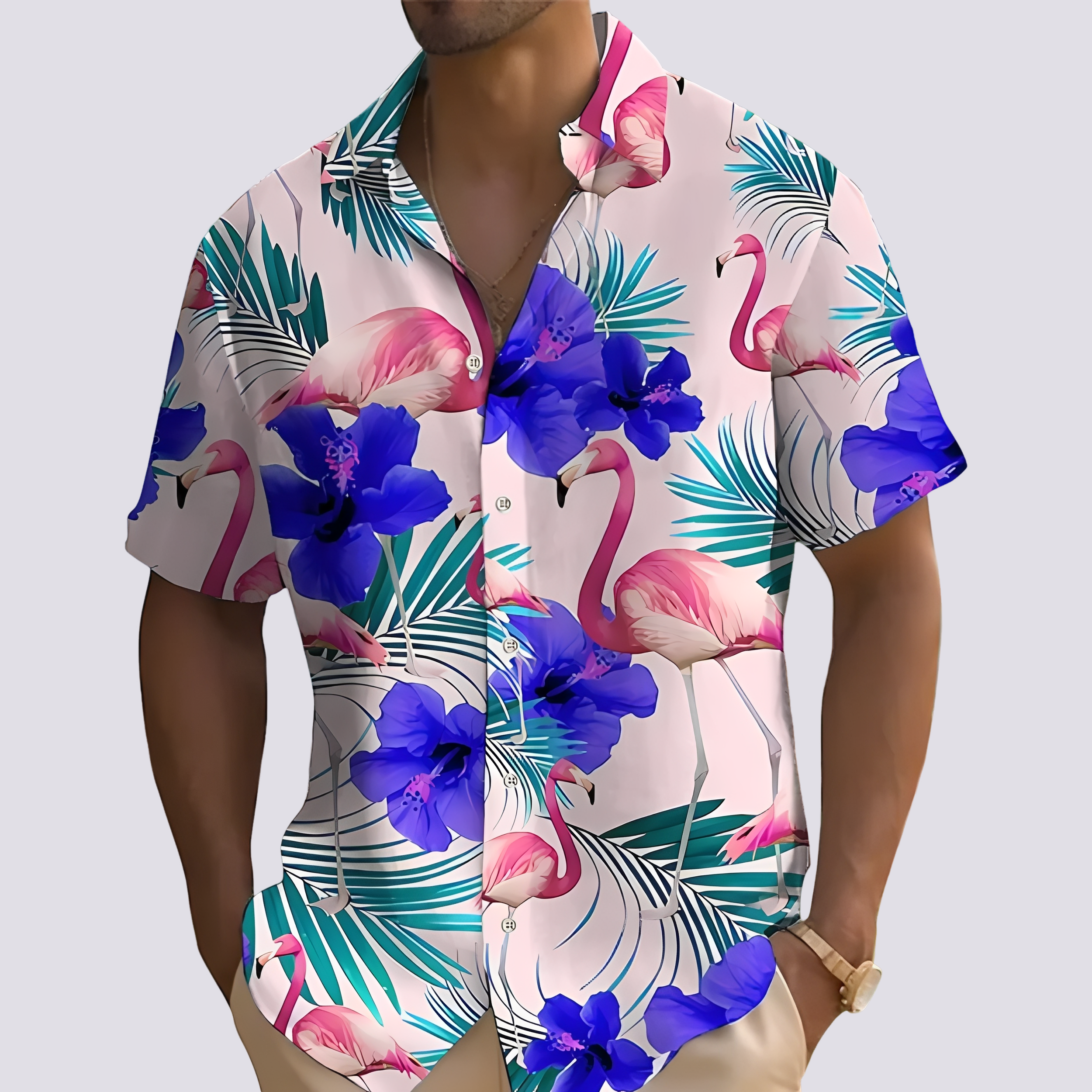 Philip - Schickes Hemd mit hawaiianischem Muster für Herren