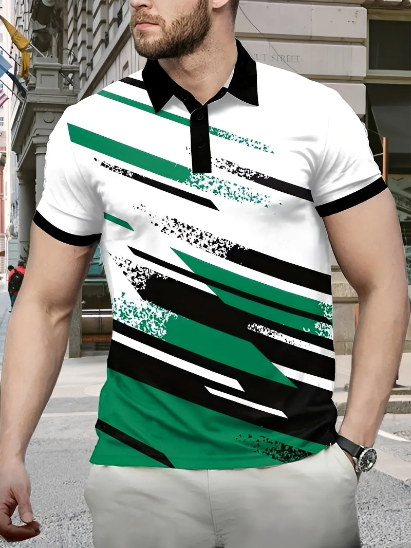 Aaron - Raffiniertes Polo mit Muster für Männer