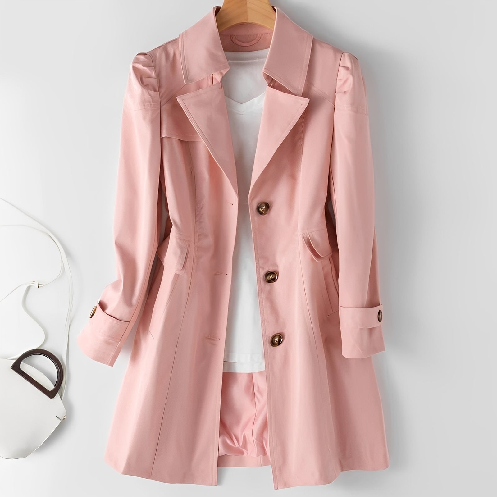 Hana - Zeitgemäßer, mittellanger Damen-Trenchcoat