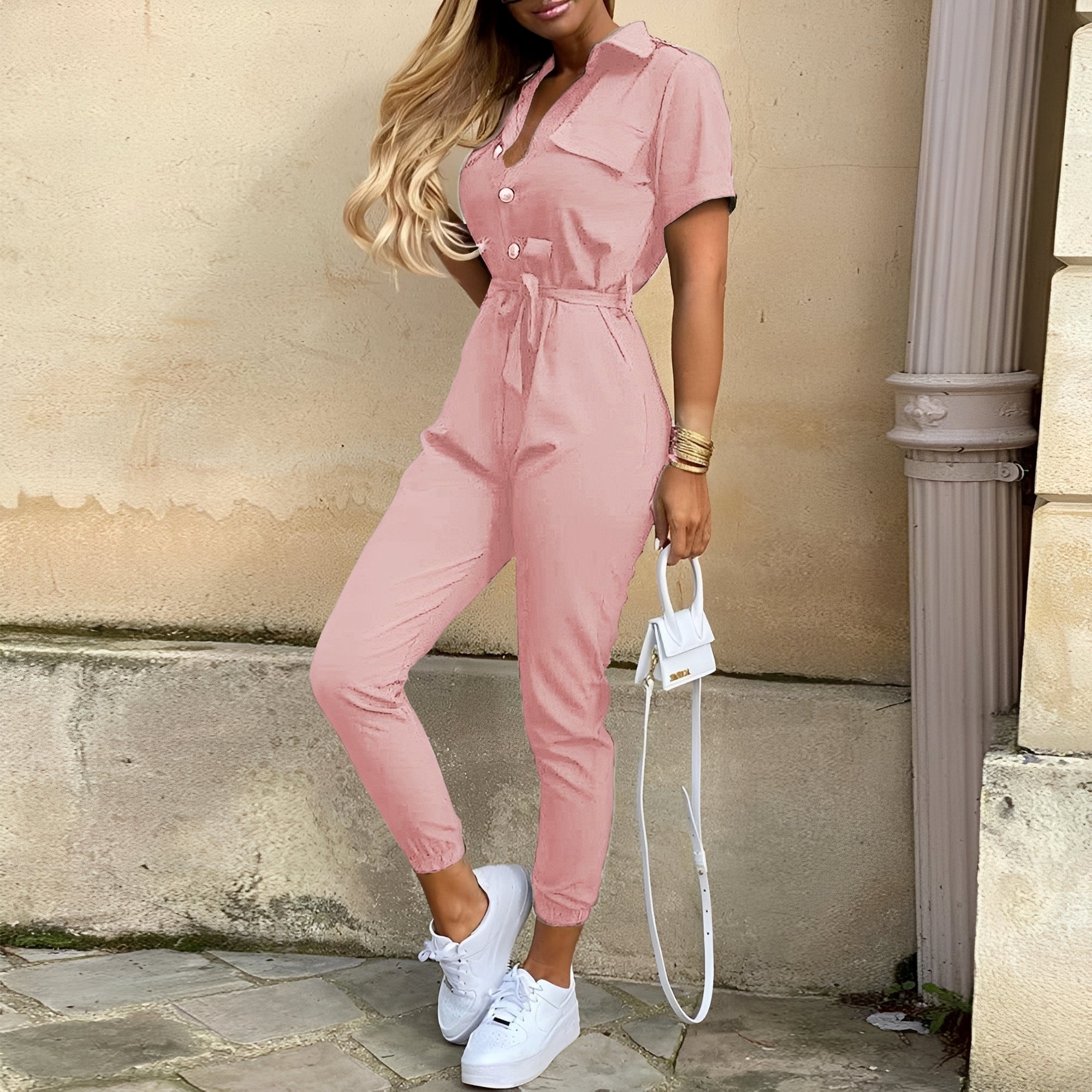 Cecilia – Eleganter taillierter Jumpsuit