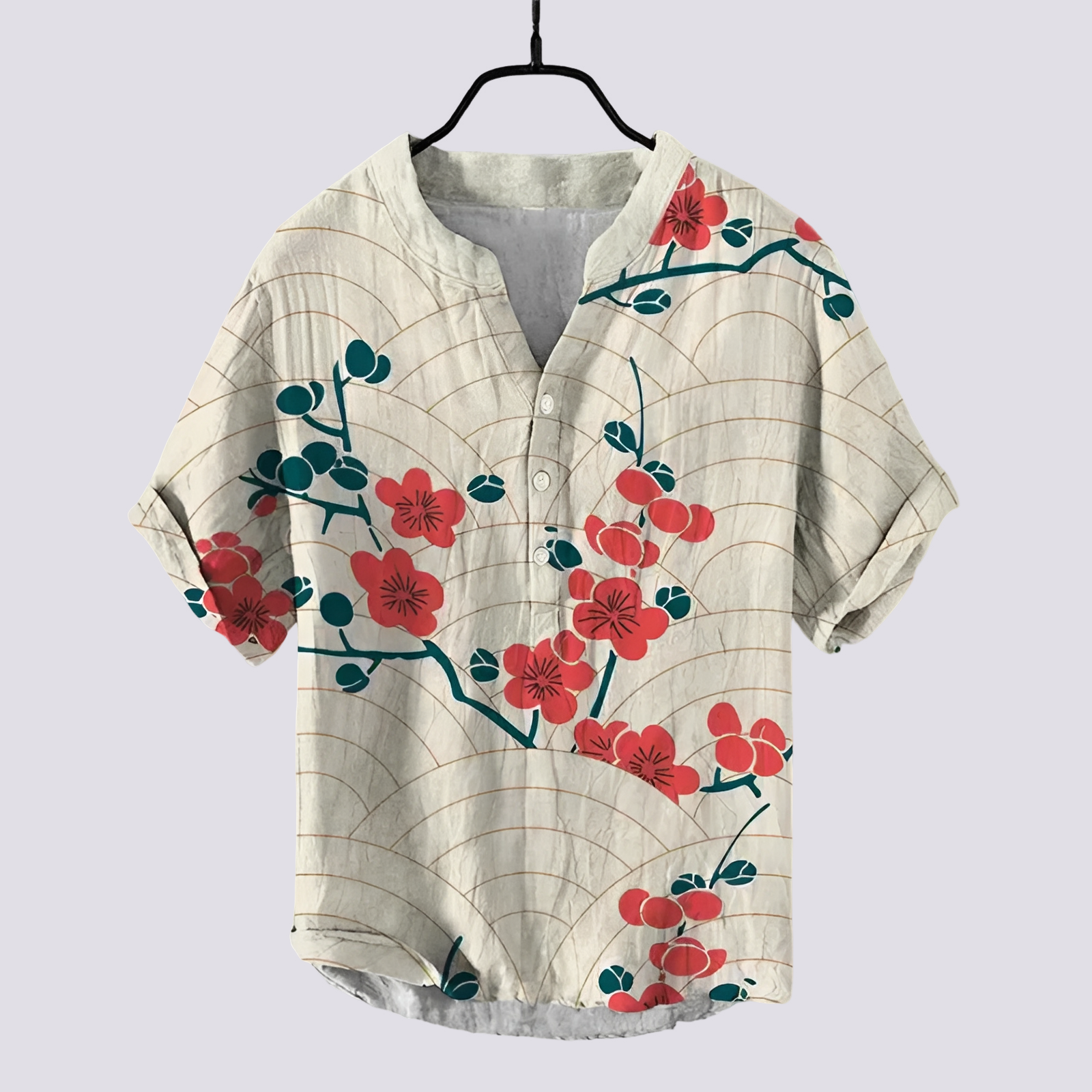 Fiona - Elegantes T-Shirt mit künstlerischem Druck für Frauen