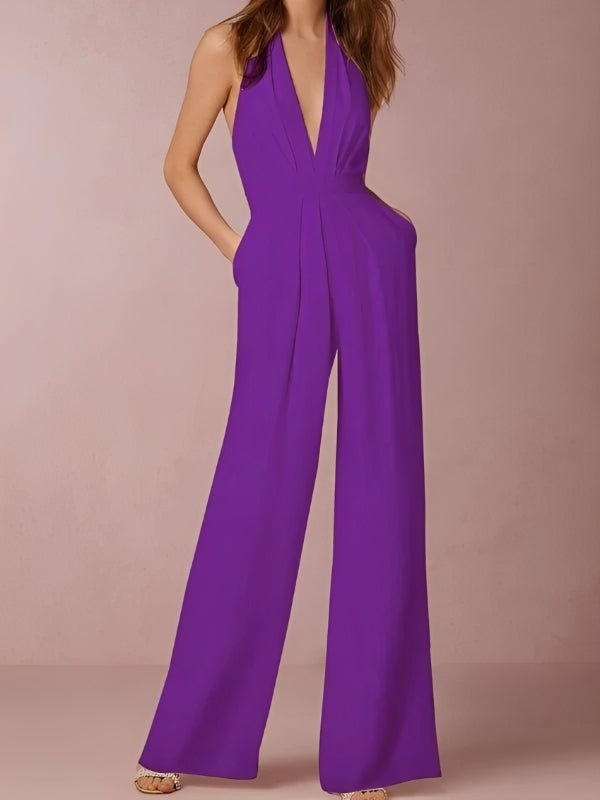 Katie - Eleganter Jumpsuit für Damen mit weitem Bein