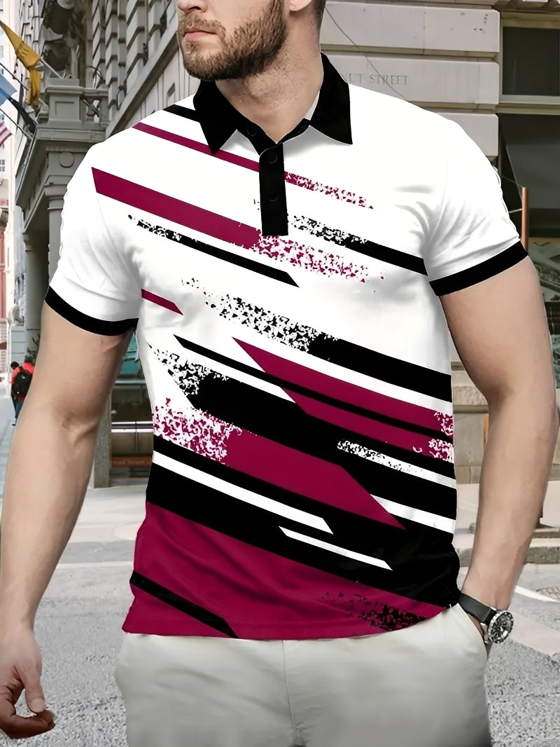 Aaron - Raffiniertes Polo mit Muster für Männer