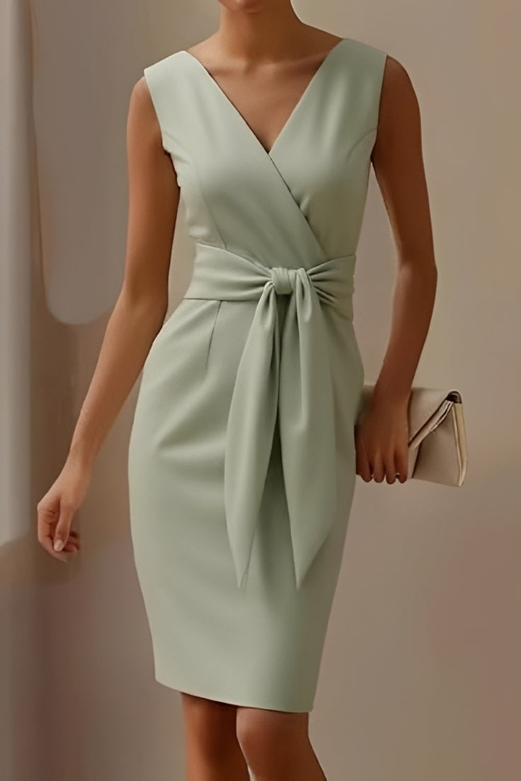 Dannell - Damen Midikleid mit eleganter Schleife