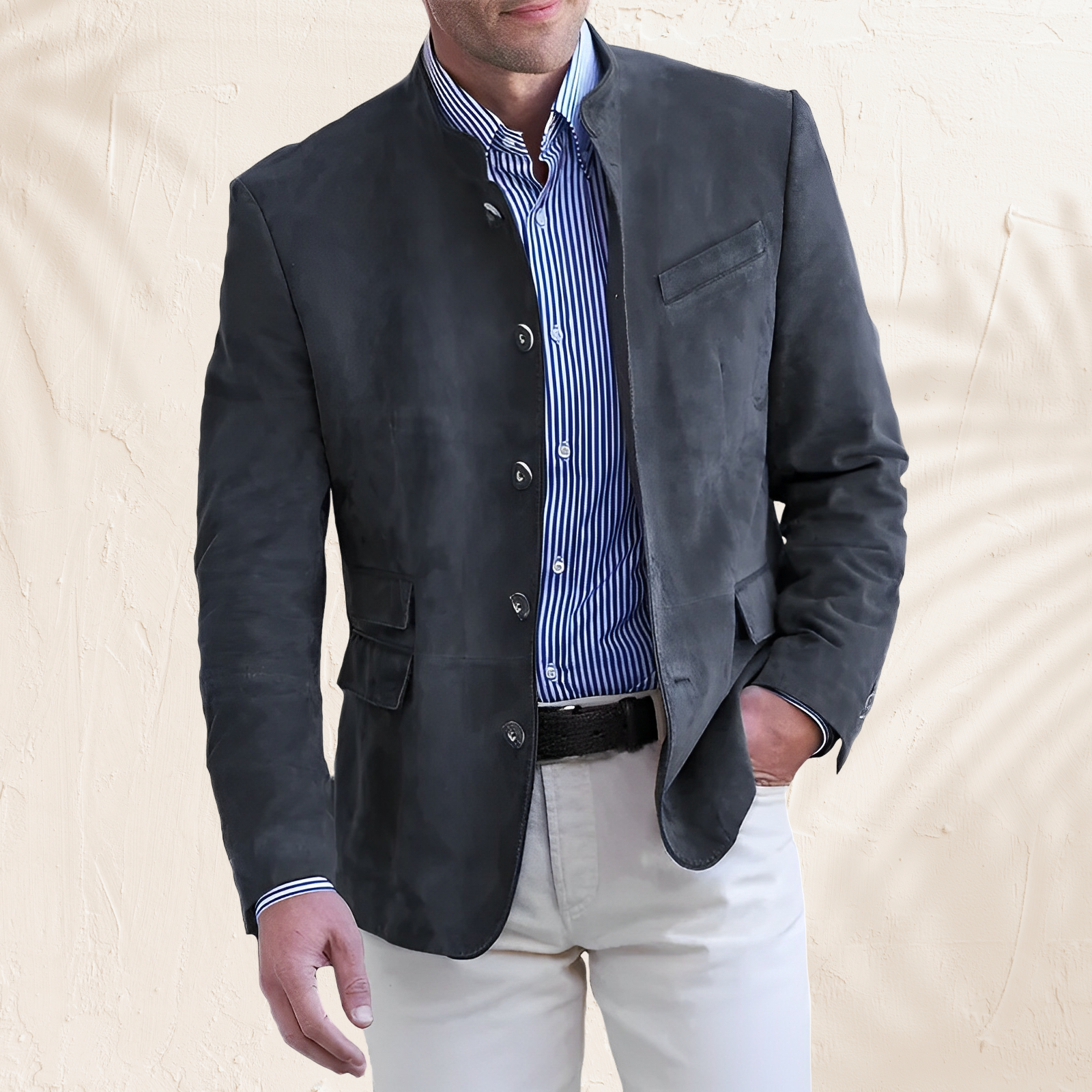 Philip – Herren-Herbstjacke mit Knöpfen