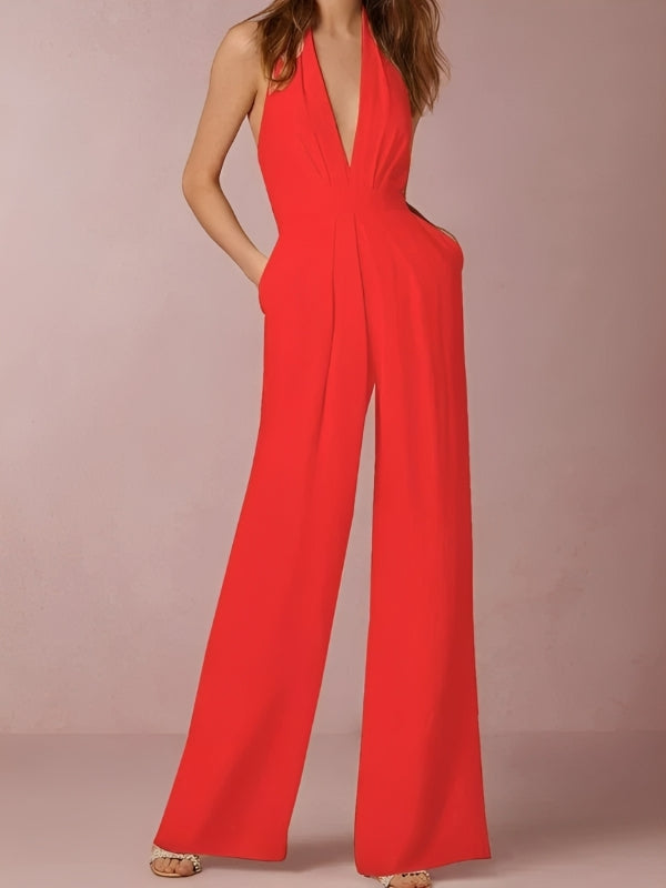 Katie - Eleganter Jumpsuit für Damen mit weitem Bein