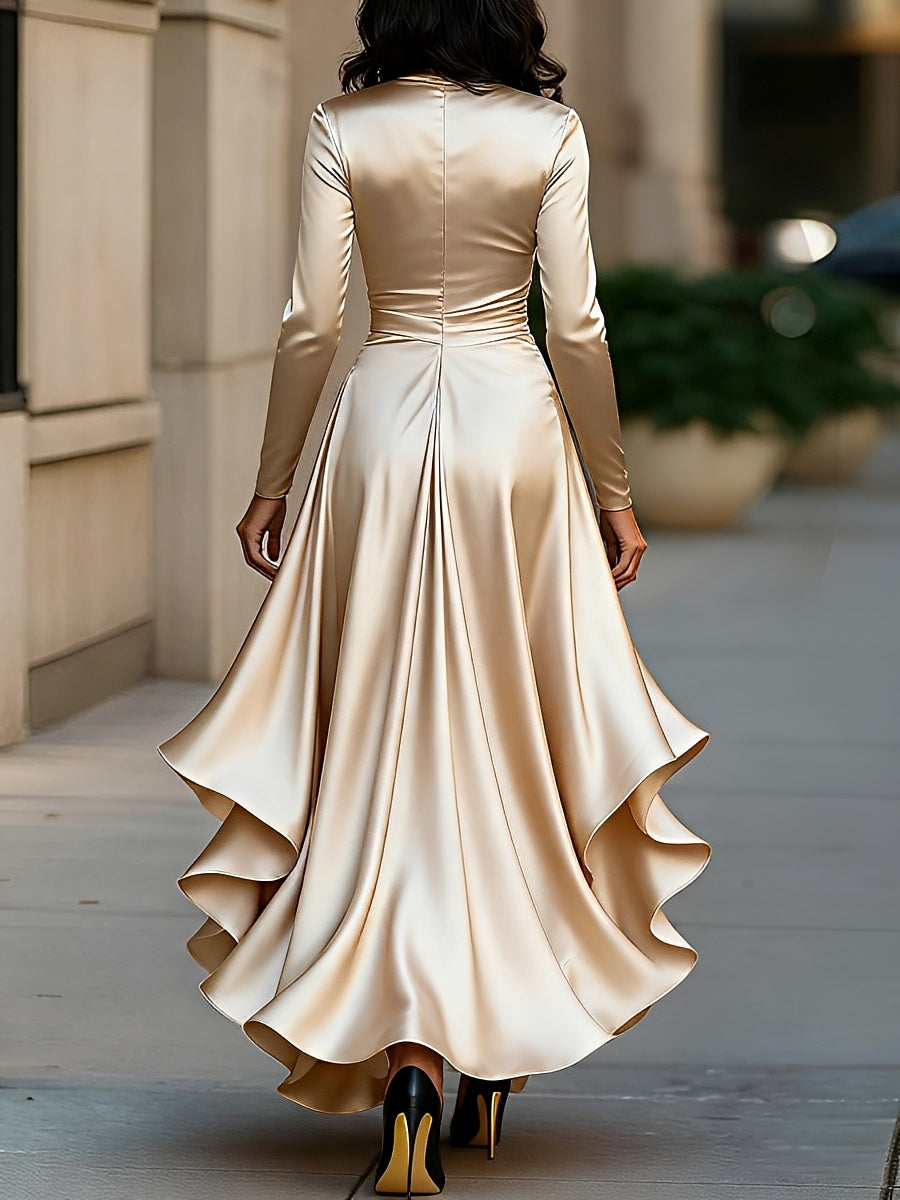 Lucie – Stilvolles Kleid mit V-Ausschnitt