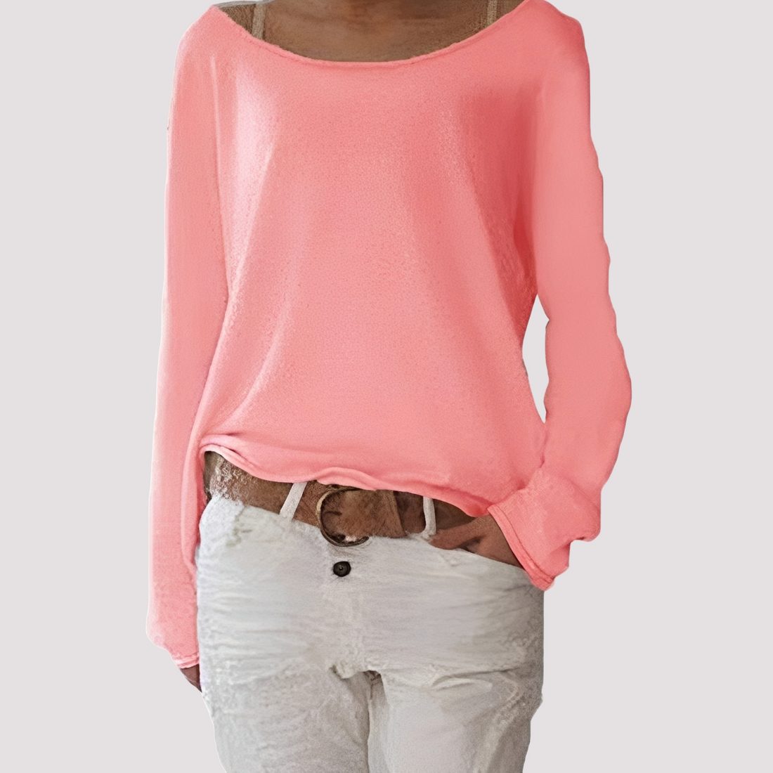 Joanna - Bequem geschnittenes Damen-Langarmshirt