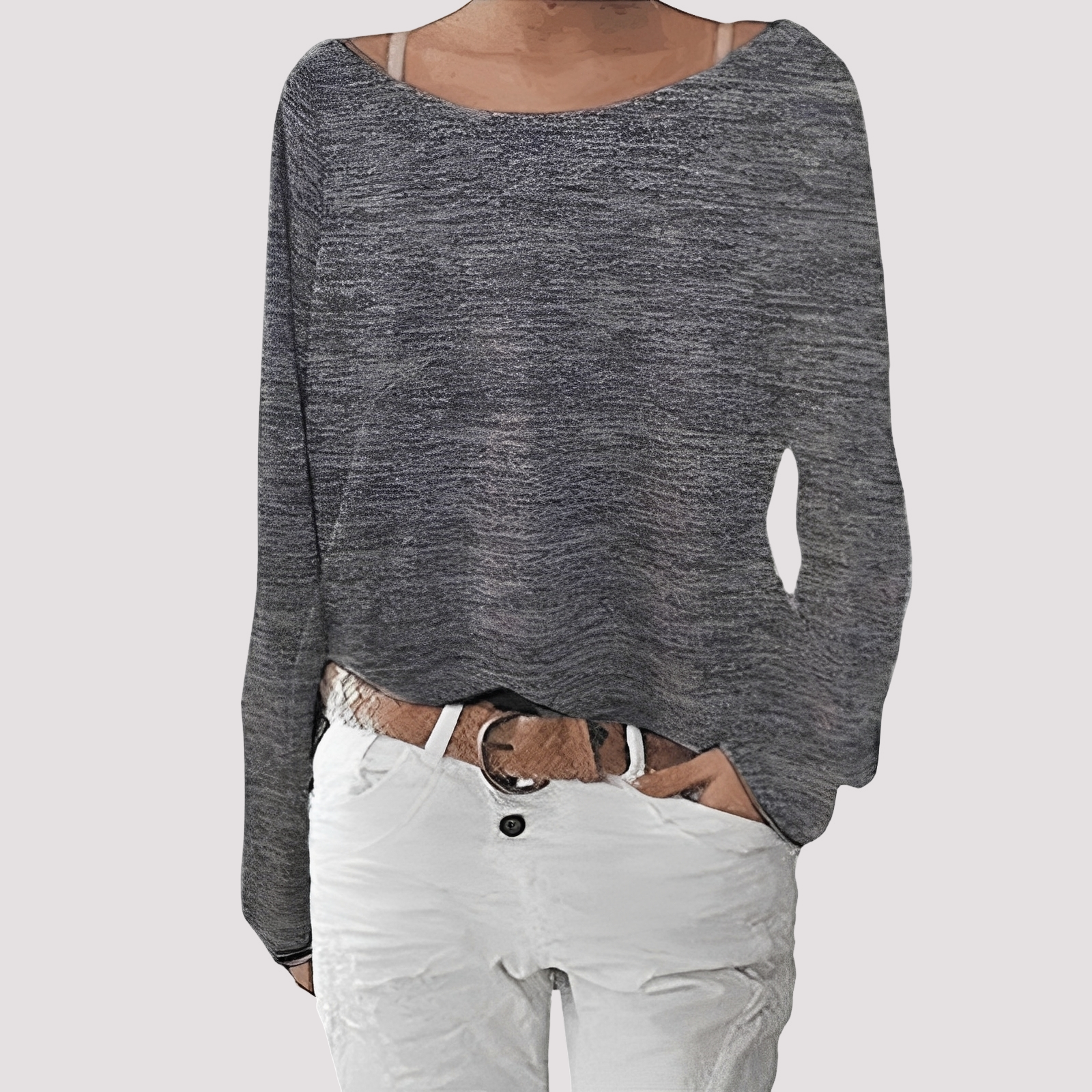 Joanna - Bequem geschnittenes Damen-Langarmshirt