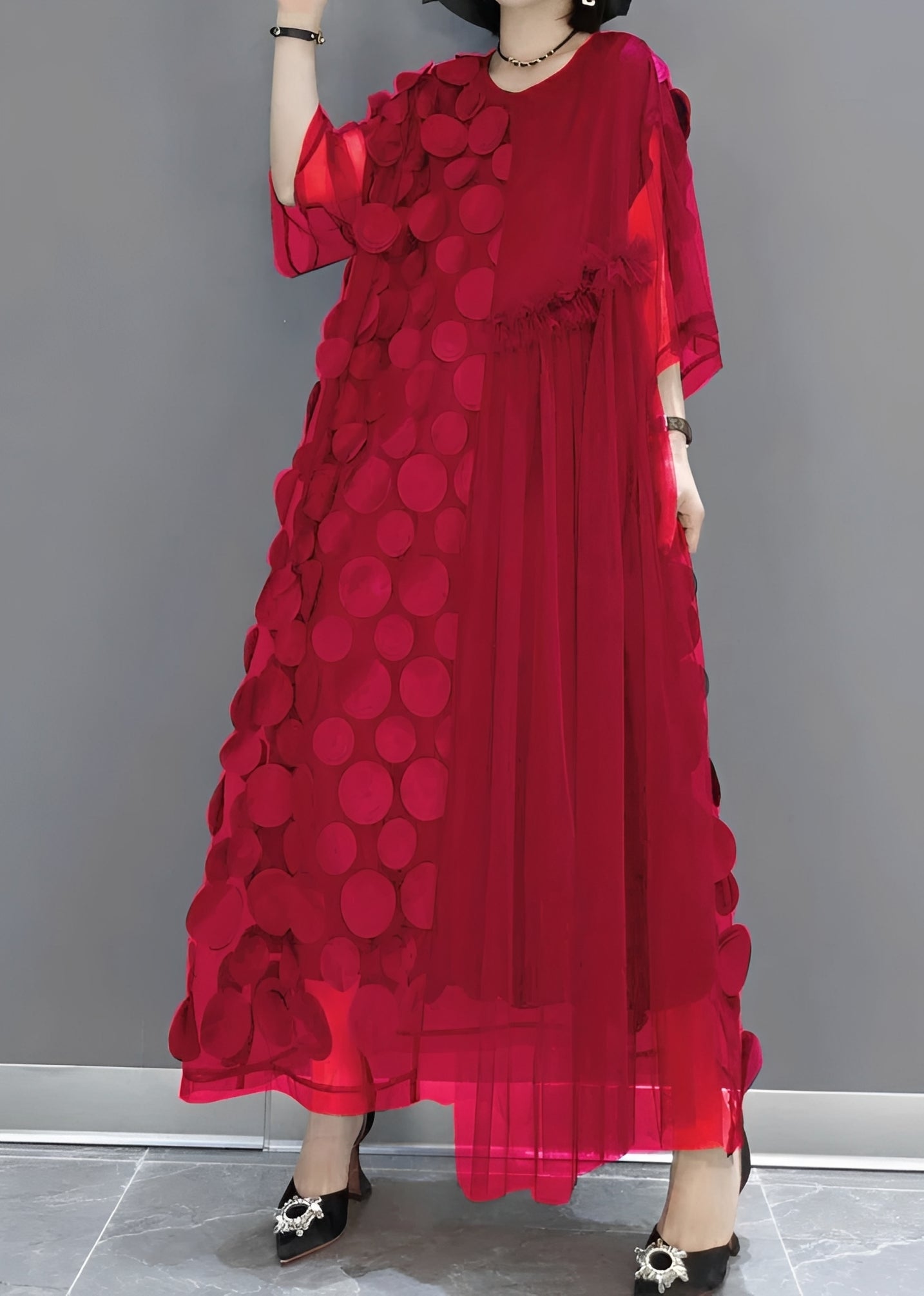 Hanna - Elegantes asymmetrisches Kleid für Frauen
