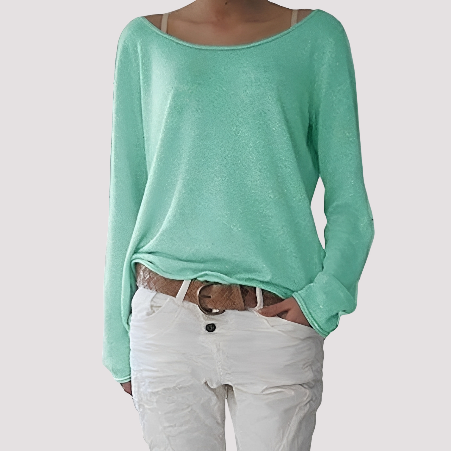 Joanna - Bequem geschnittenes Damen-Langarmshirt
