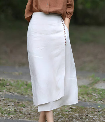 Manda - Elegante asymmetrische A-Linie-Rock für Frauen