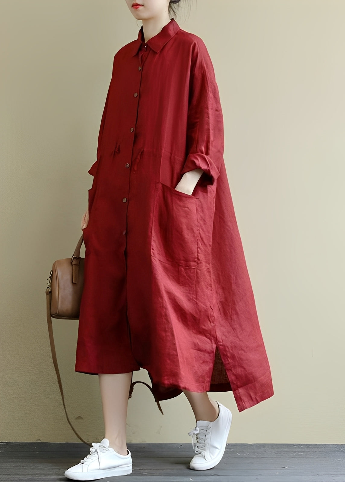 Monica - Lässiges Hemdblusenkleid für Frauen