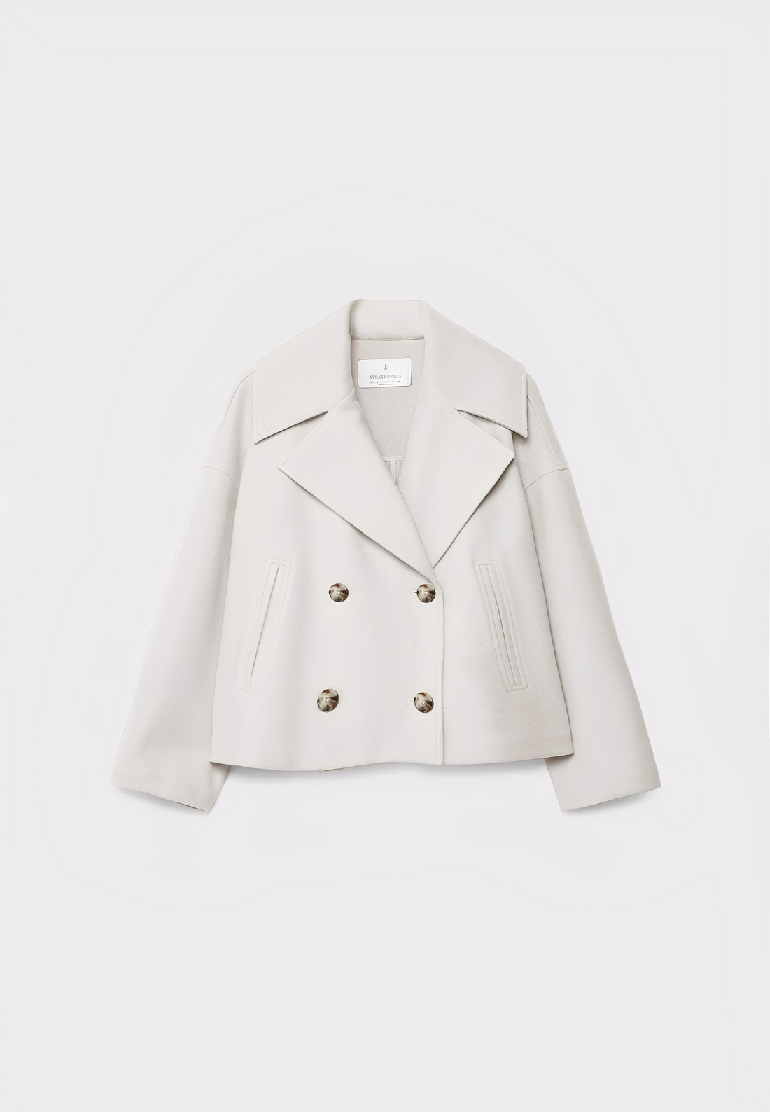 Claire – Kurze Edle Zweireihige Jacke