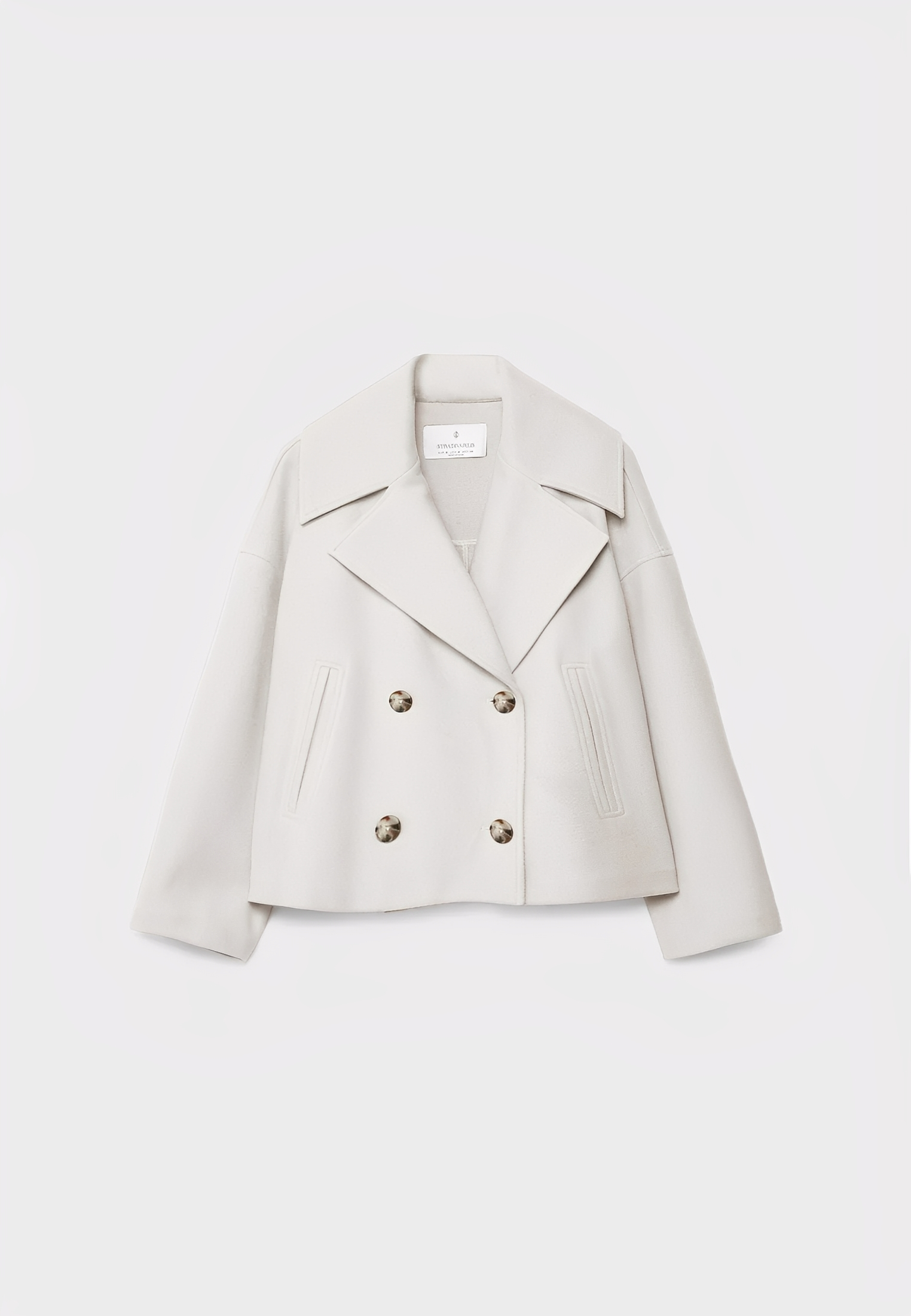 Claire – Kurze Edle Zweireihige Jacke