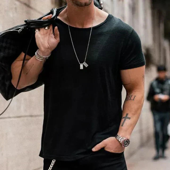 Lennon – T-Shirt Alltaglich Lässig mit Bequemer Passform