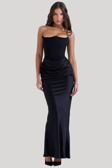 Elisabeth - Maxikleid mit schulterfreiem Schnitt für einen stilvollen Look