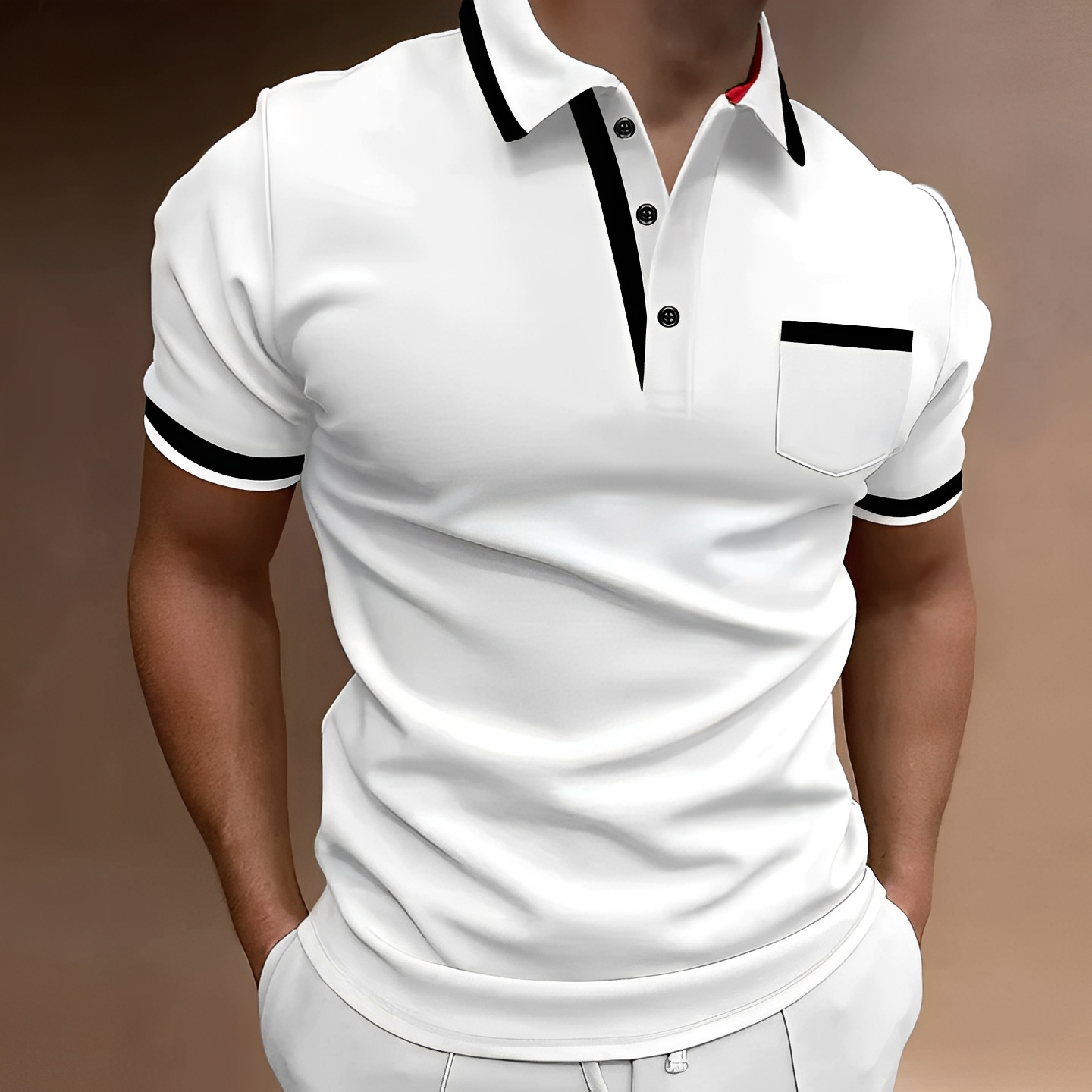 Geover - Bequemes Herren Kurzarm-Polo