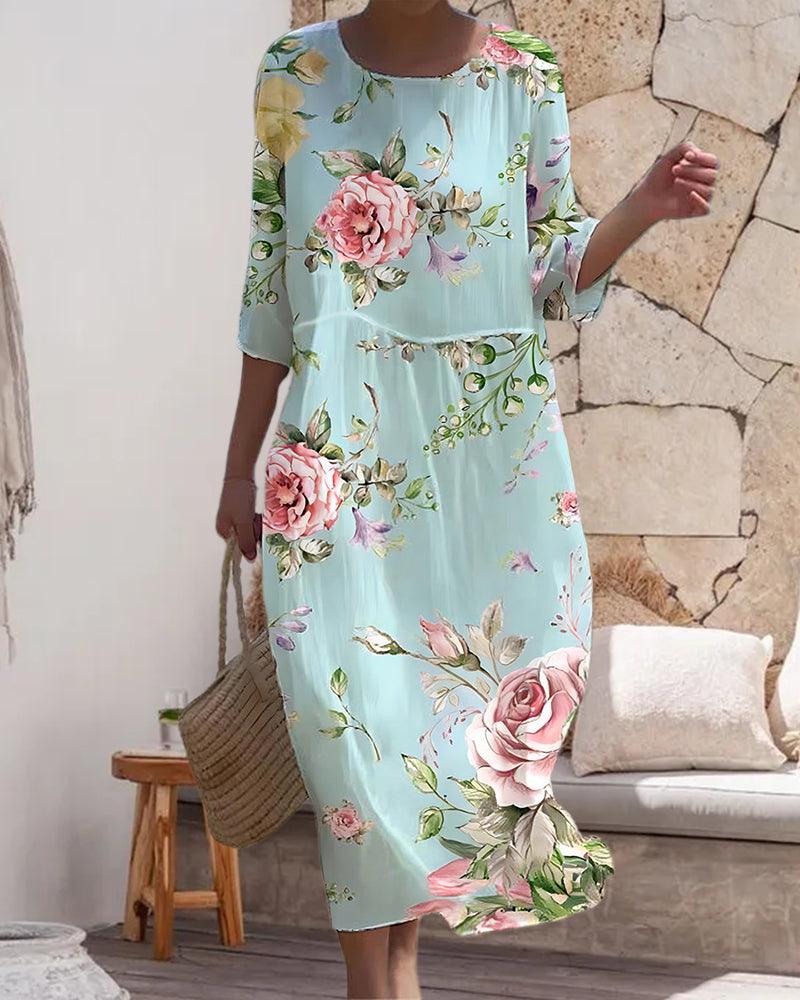 Miranda - Edle Blumenkleider mit Bauchbedeckung