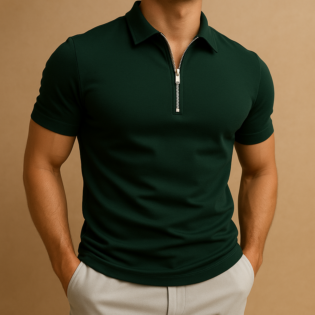 Hugo – Modernes Polo mit Reißverschluss