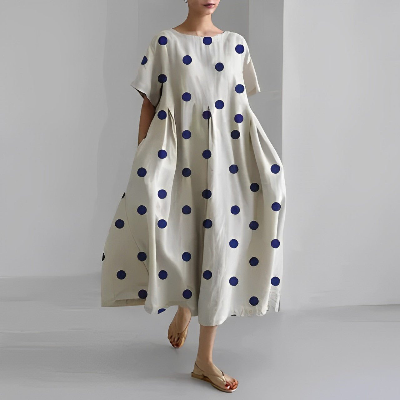 Naomi - Boho-Maxikleid mit Blumen, ideal für den Frühling