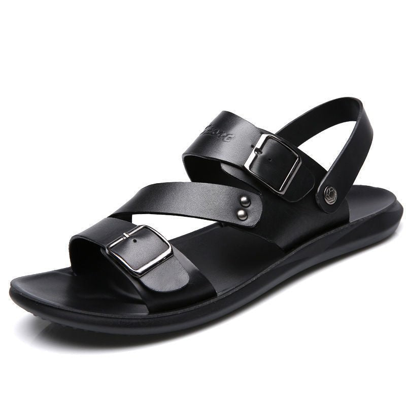 Nathan – Klassische Ledersandalen mit Schnalle