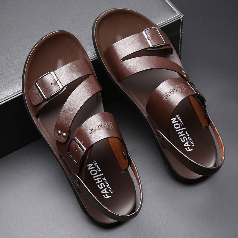 Nathan – Klassische Ledersandalen mit Schnalle