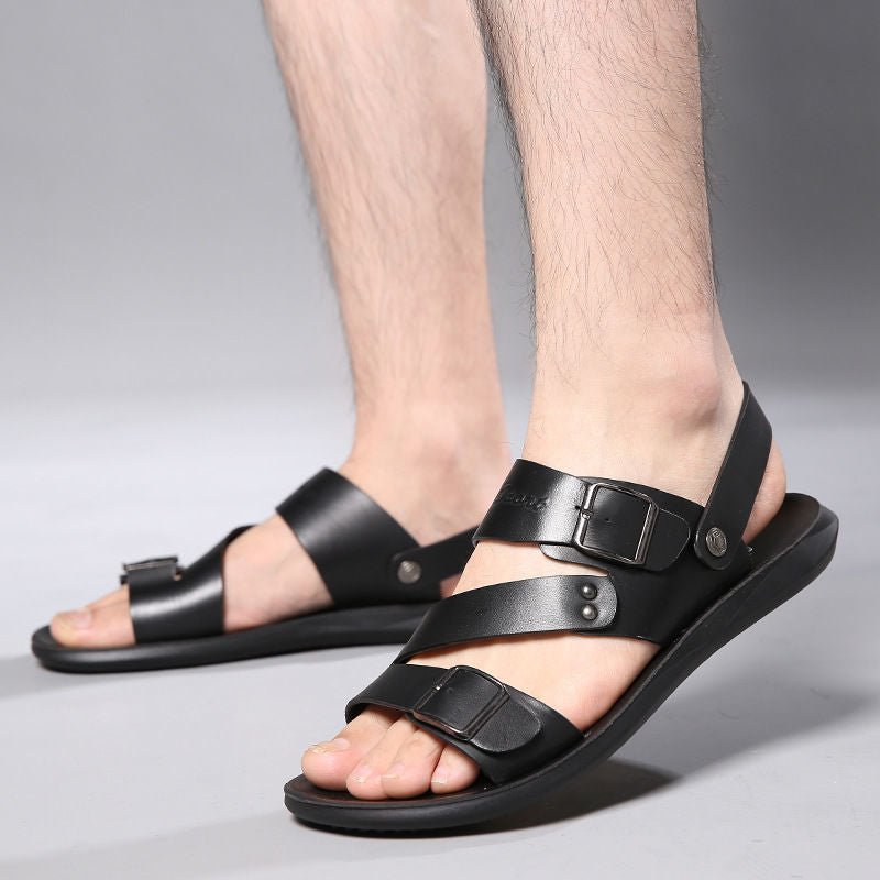 Nathan – Klassische Ledersandalen mit Schnalle