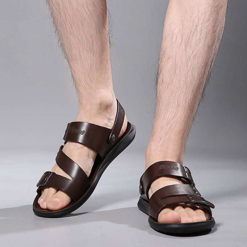 Nathan – Klassische Ledersandalen mit Schnalle