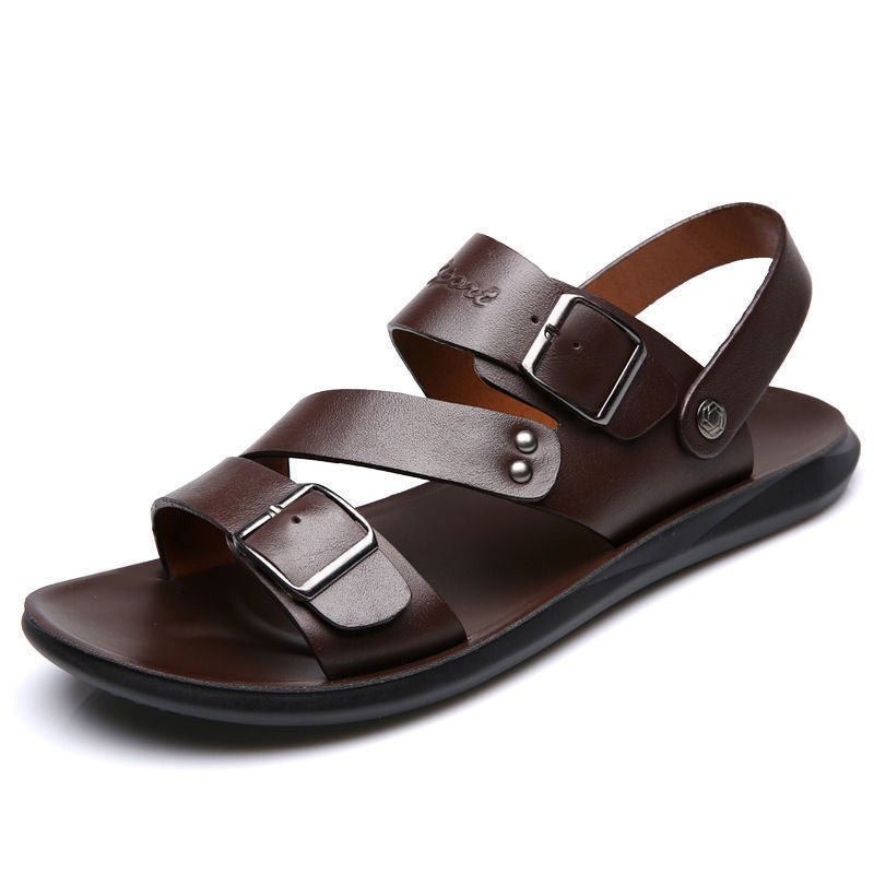 Nathan – Klassische Ledersandalen mit Schnalle