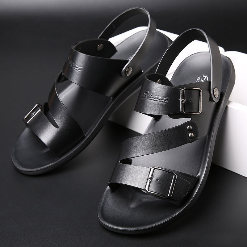 Nathan – Klassische Ledersandalen mit Schnalle