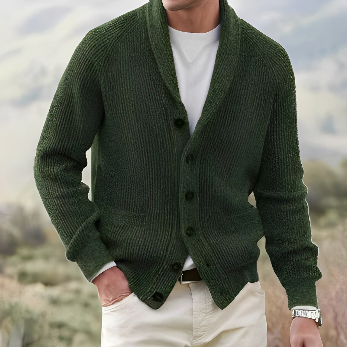 Kendrik - Warme und bequeme Herren-Strickjacke
