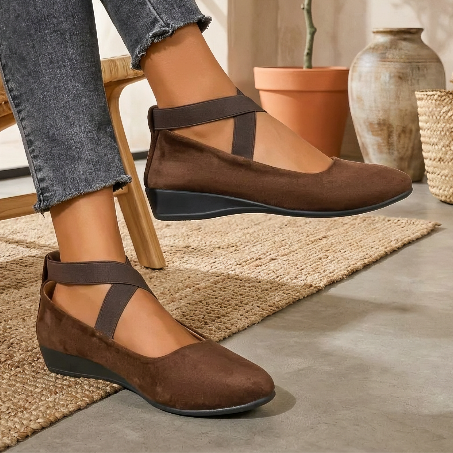 Rhea - Vintage-Pantoffel