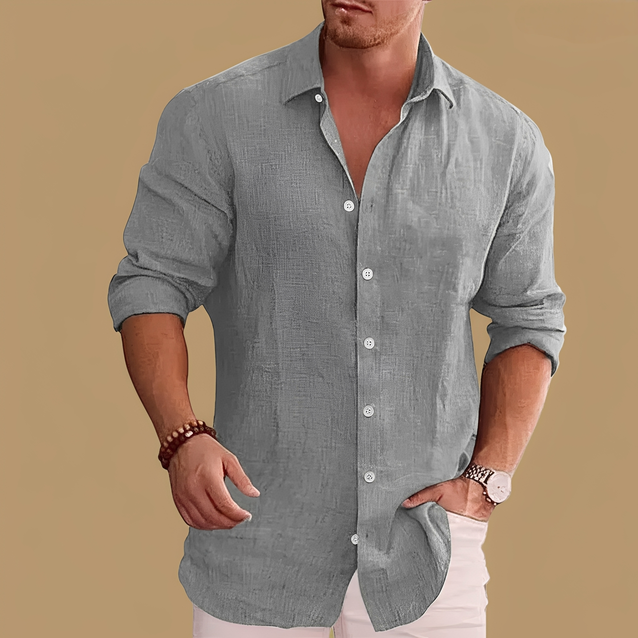Julien – Elegantes Langarmhemd für Herren