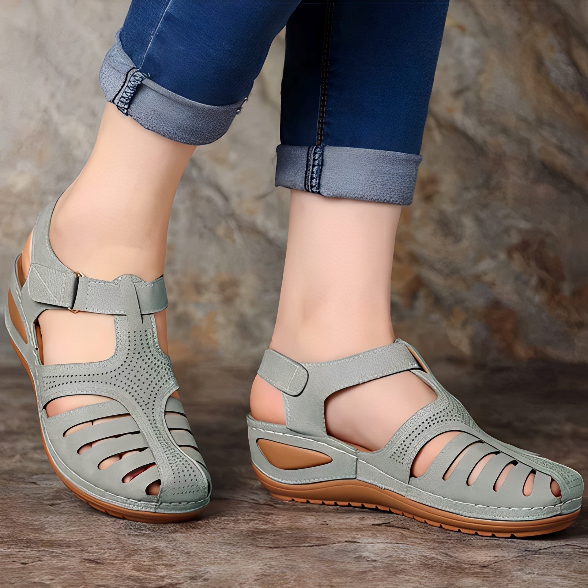 Sheena – Römische Komfortsandalen für Damen