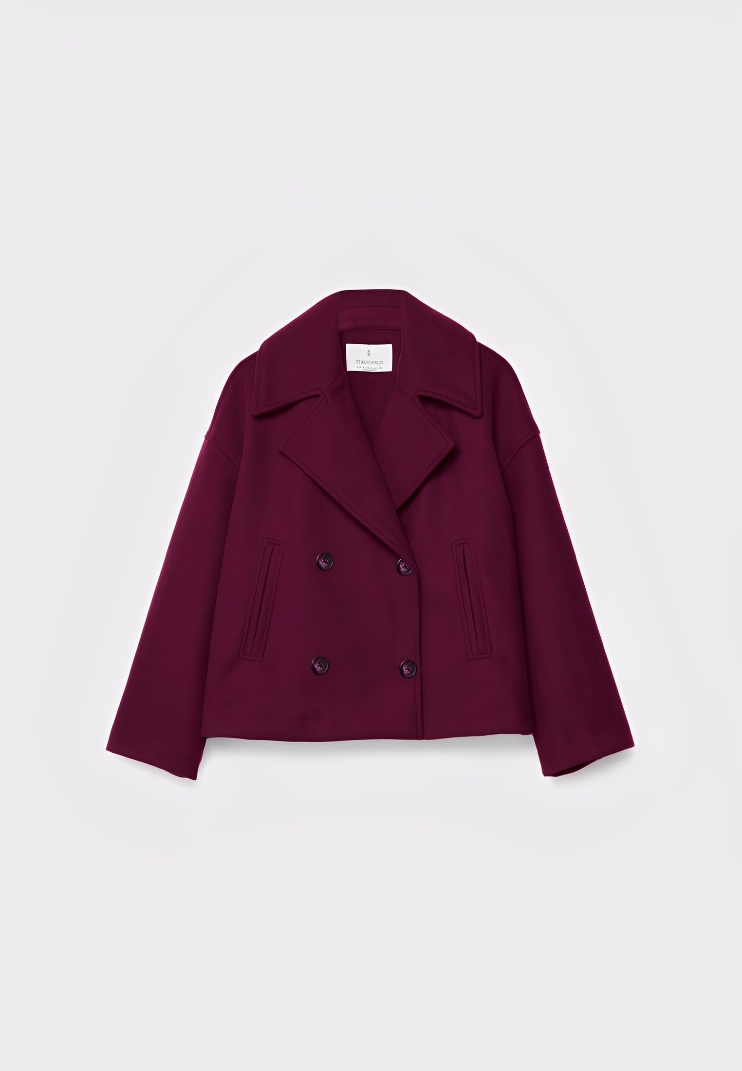 Claire – Kurze Edle Zweireihige Jacke