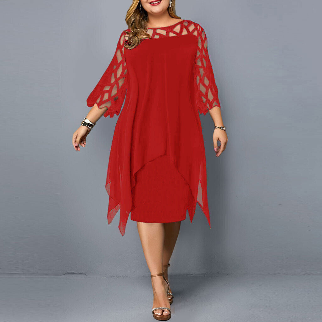 Cathryn - Stilvolles Midi-Kleid in großen Größen
