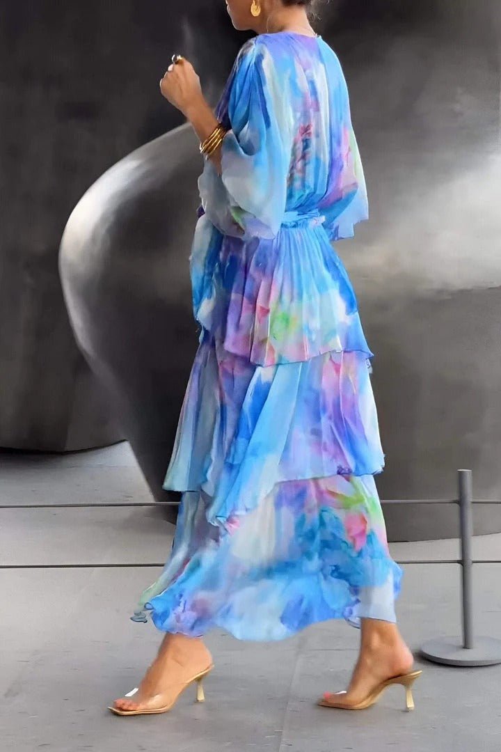 Sarina - Stilvolles langes Kleid in vielen Farben