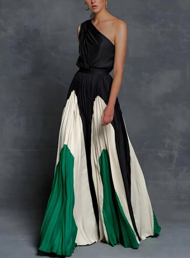 Leona – Off-Shoulder Maxikleid mit lockerem Stil