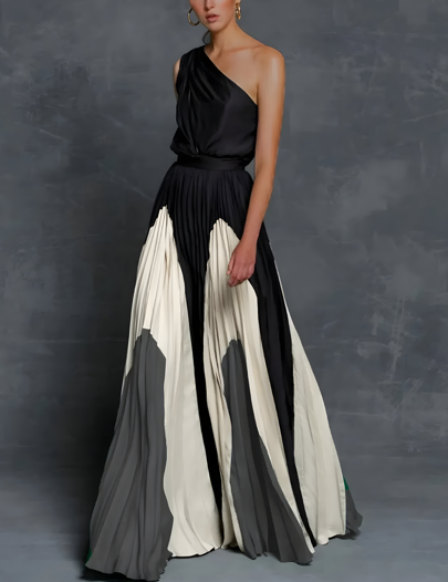 Leona – Off-Shoulder Maxikleid mit lockerem Stil