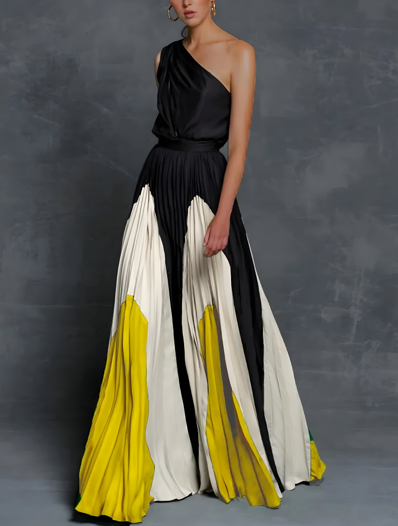 Leona – Off-Shoulder Maxikleid mit lockerem Stil