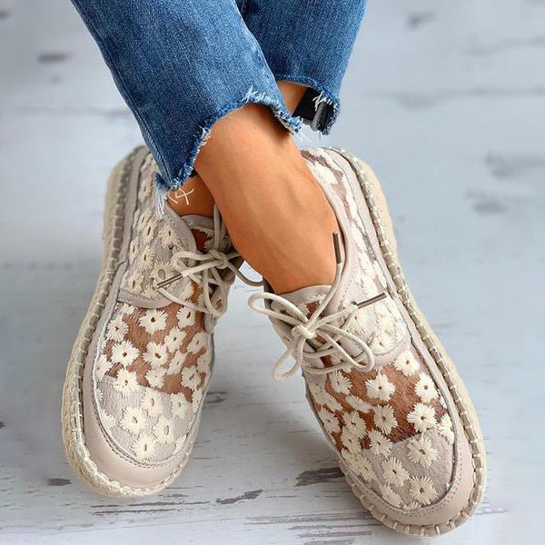 Gloria - Leichte Schuhe mit Blumenmuster