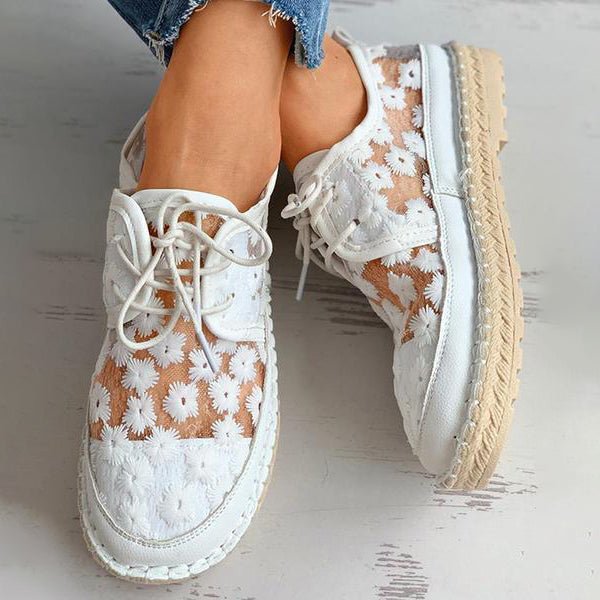 Gloria - Leichte Schuhe mit Blumenmuster