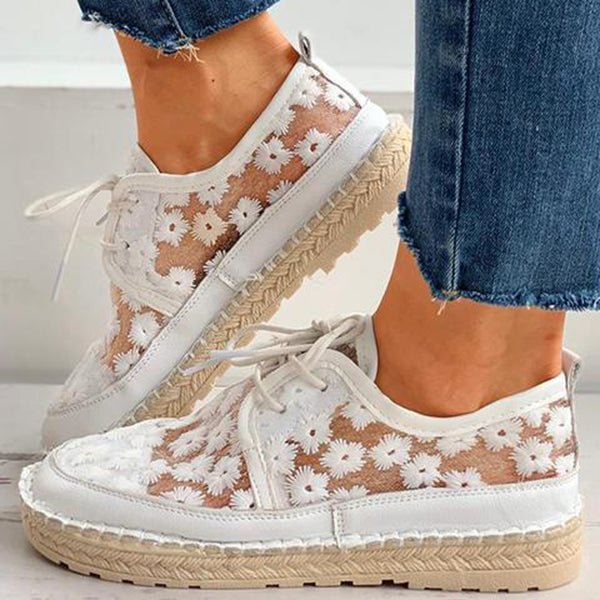 Gloria - Leichte Schuhe mit Blumenmuster