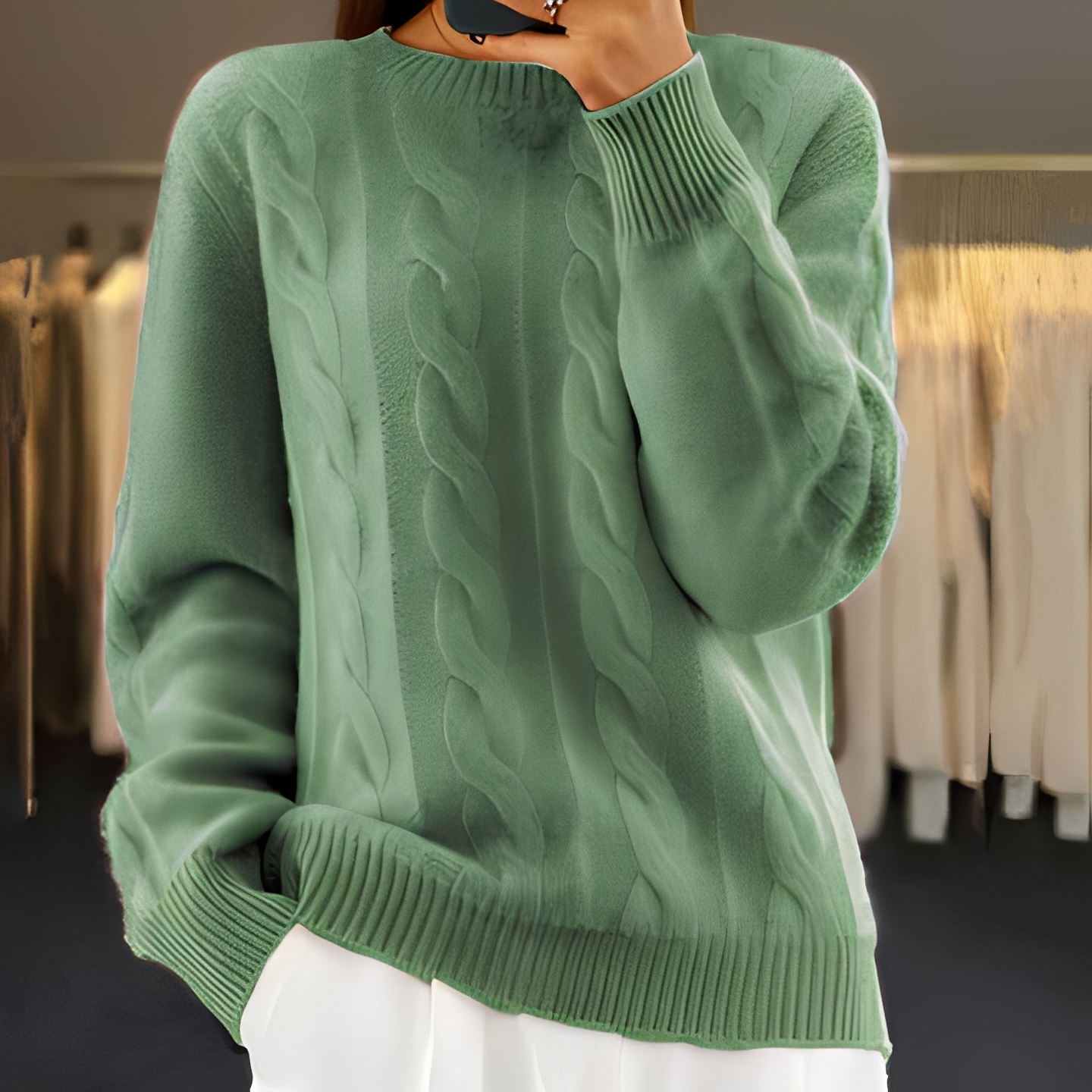 Kaithlene - Komfortabler und warmer Damenpullover