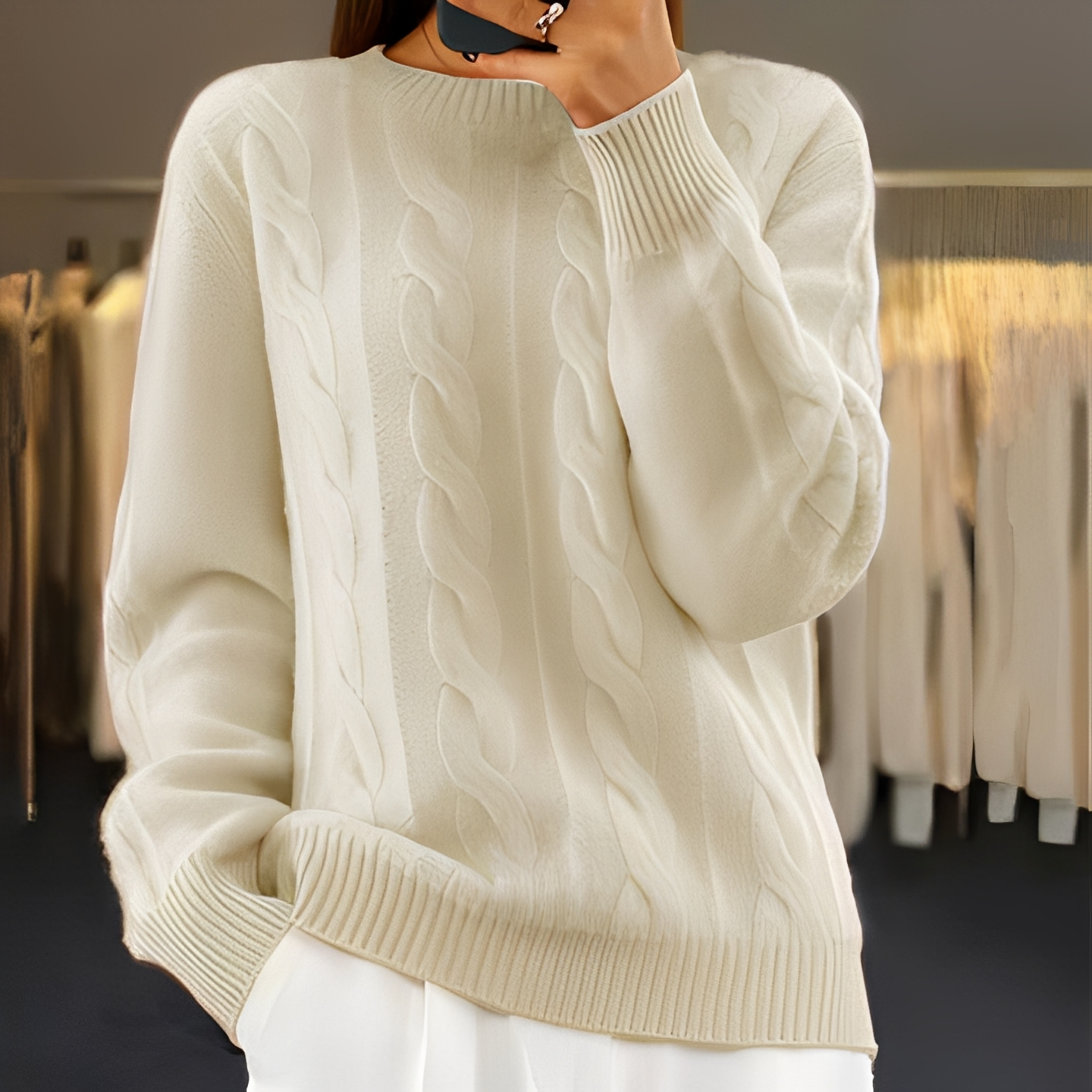 Kaithlene - Komfortabler und warmer Damenpullover