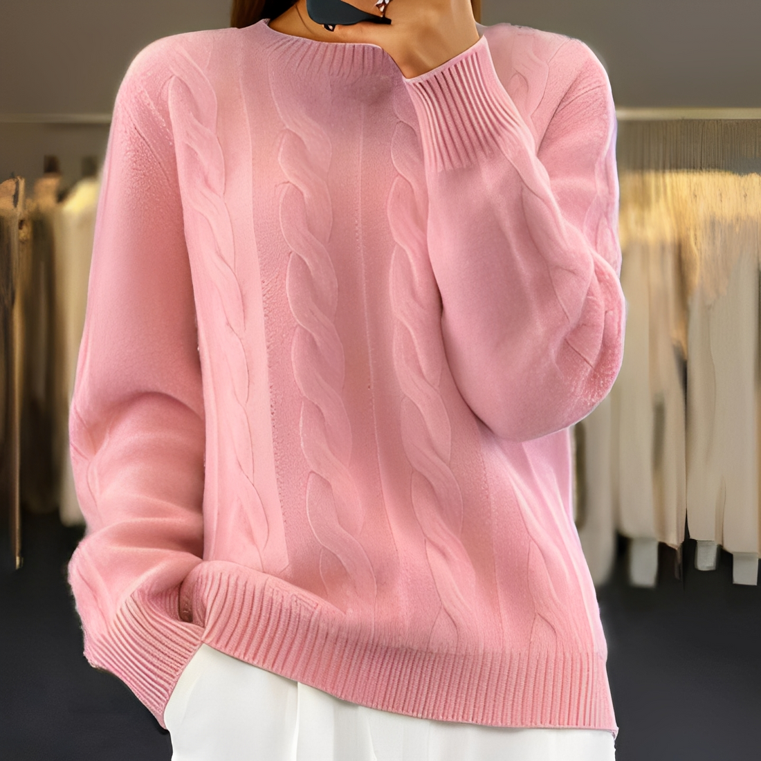 Kaithlene - Komfortabler und warmer Damenpullover